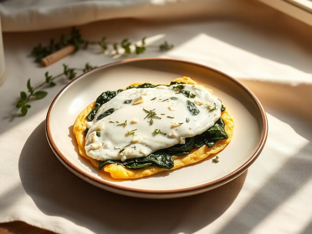 Spinach & Feta Omelette