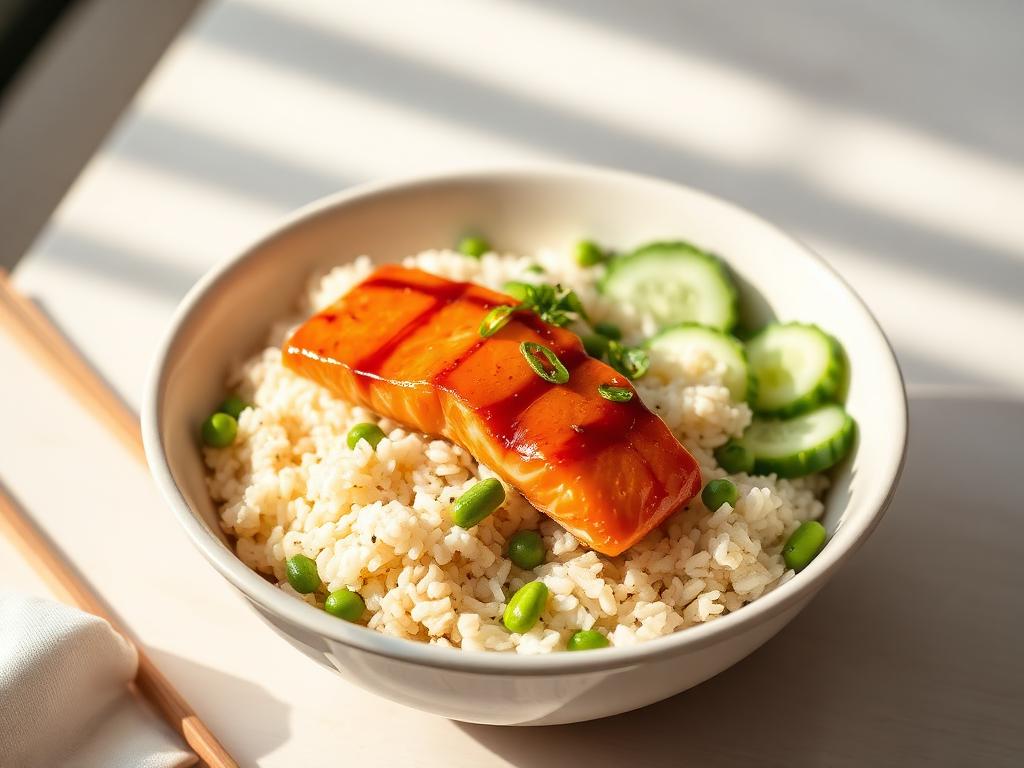 Teriyaki Salmon Rice Bowl