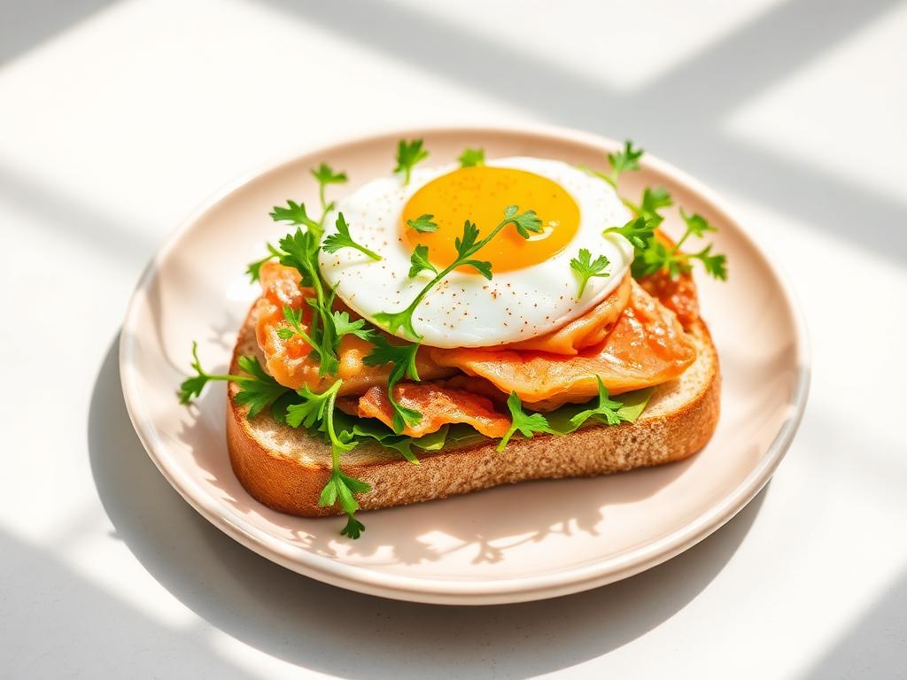 Tuna & Egg Open Sandwich