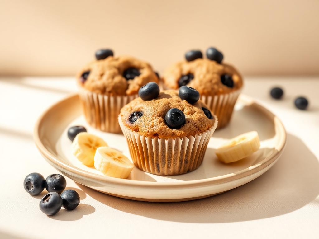 Banana Blueberry Muffins